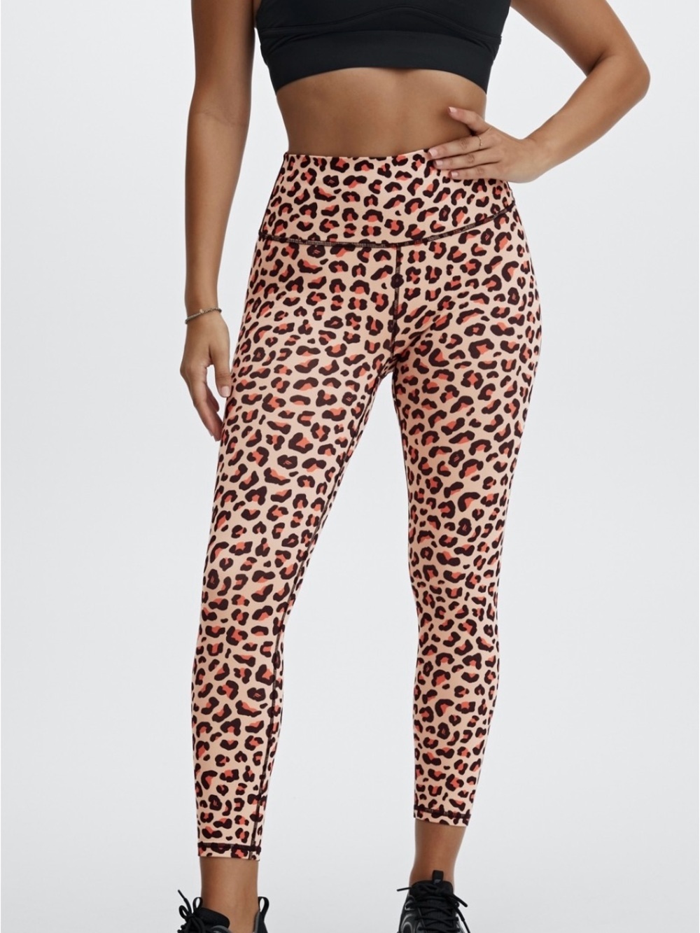 Fabletics Leopard Print Define powerhold high waisted leggings